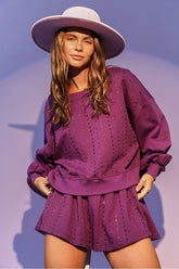 Rhinestone Purple Set